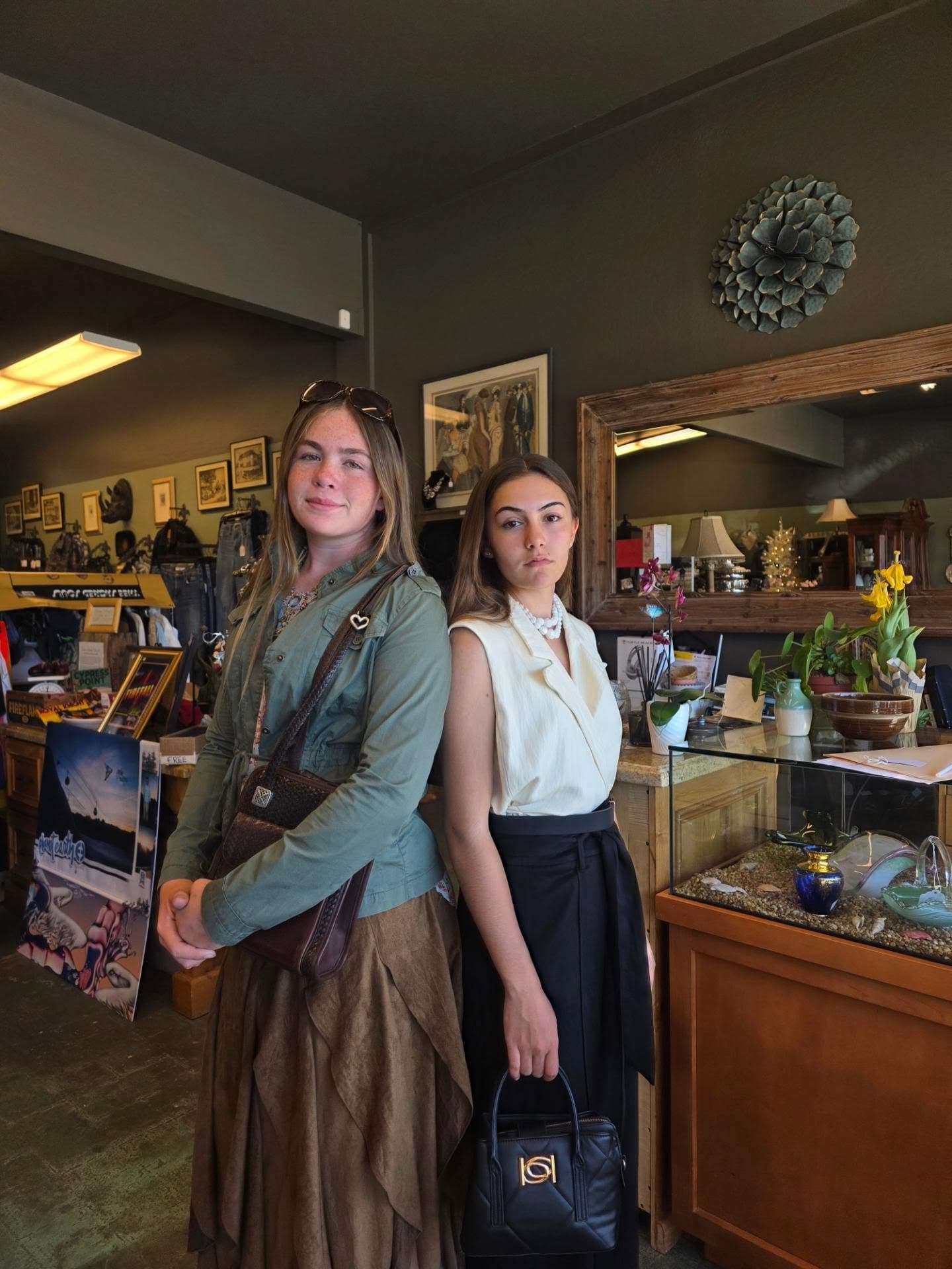 The owner of LilyLou's Vintage Market in Monterey
